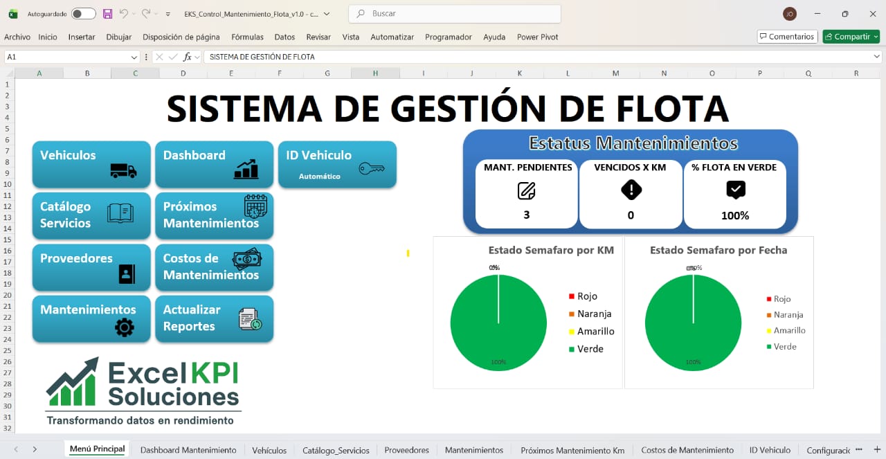Dashboard de Mantenimiento de Flota